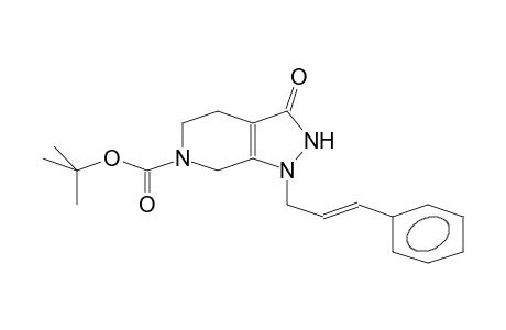 3-keto-1-(3-phenylprop-2-enyl)-2,4,5,7-tetrahydropyrazolo[5,4-c]pyridine-6-carboxylic acid tert-butyl ester