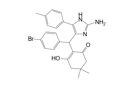 2-((2-Amino-5-(p-tolyl)-1H-imidazol-4-yl)(4-bromophenyl)methyl)-3-hydroxy-5,5-dimethylcyclohex-2-enone