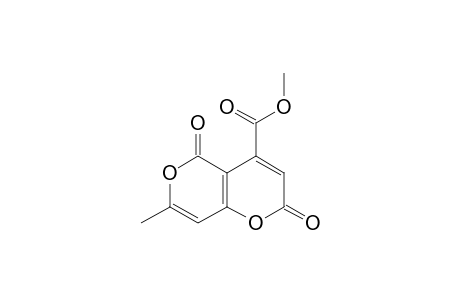 2,5-dioxo-7-methyl-2H,5H-pyrano[4,3-b]pyran-4-craboxylic acid, methyl ester