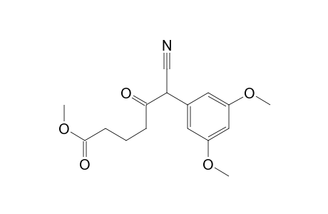 6-cyano-6-(3,5-dimethoxyphenyl)-5-keto-hexanoic acid methyl ester