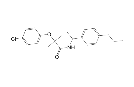 2-(4-chlorophenoxy)-2-methyl-N-[1-(4-propylphenyl)ethyl]propanamide