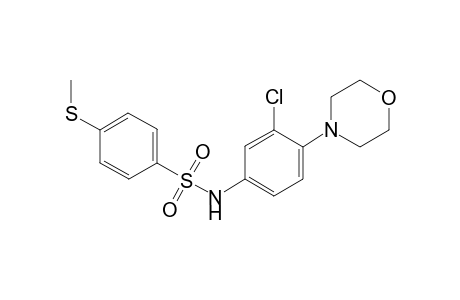 benzenesulfonamide, N-[3-chloro-4-(4-morpholinyl)phenyl]-4-(methylthio)-