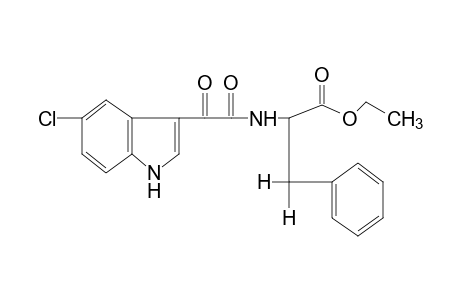 N-[(5-chloroindol-3-yl)glyoxyloyl)-3-phenylalanine, ethyl ester