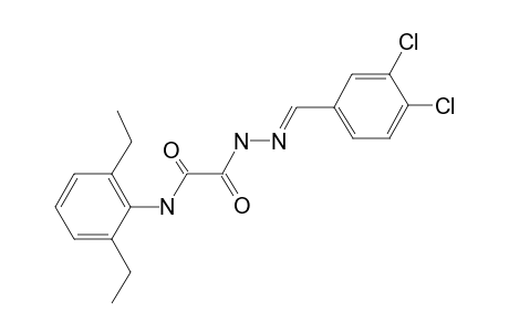 2-[2-(3,4-dichlorobenzylidene)hydrazino]-N-(2,6-diethylphenyl)-2-oxoacetamide