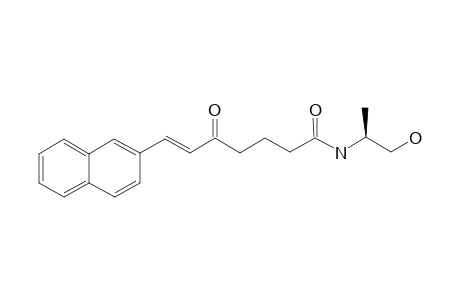 (E)-7-Naphthalen-2-yl-5-oxohept-6-enoic acid (2-hydroxy)-1(R)-methylethanolamide