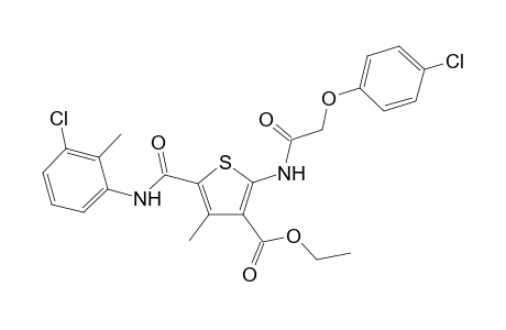 3-Thiophenecarboxylic acid, 5-[[(3-chloro-2-methylphenyl)amino]carbonyl]-2-[[(4-chlorophenoxy)acetyl]amino]-4-methyl-, ethyl ester