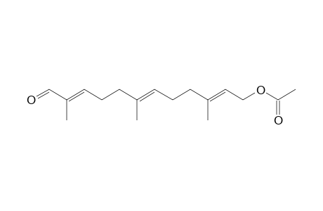 (2E,6E,10E)-3,7,11-Trimethyl-12-oxo-2,6,10-dodecatrienyl acetate