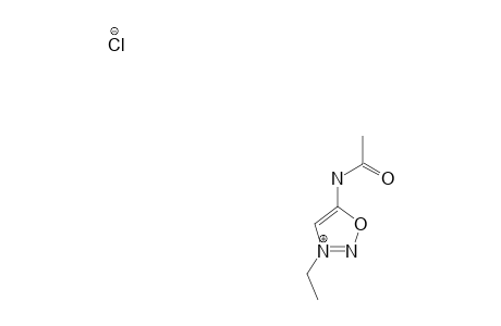3-ETHYL-ACETYLAMINO-1,2,3-OXADIAZOLE_CHLORIDE