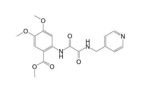 Benzoic acid, 2-[[1,2-dioxo-2-[(4-pyridinylmethyl)amino]ethyl]amino]-4,5-dimethoxy-, methyl ester