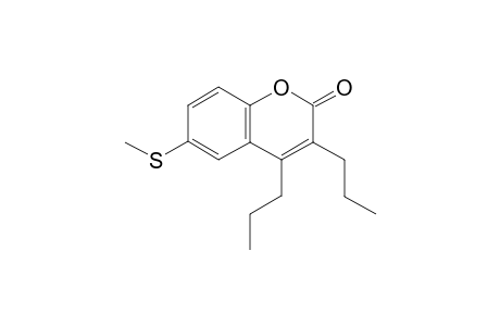 6-(Methylthio)-3,4-dipropyl-2H-chromen-2-one