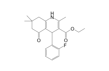 Ethyl 4-(2-fluorophenyl)-2,7,7-trimethyl-5-oxo-1,4,5,6,7,8-hexahydro-3-quinolinecarboxylate