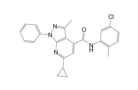 N-(5-chloro-2-methylphenyl)-6-cyclopropyl-3-methyl-1-phenyl-1H-pyrazolo[3,4-b]pyridine-4-carboxamide