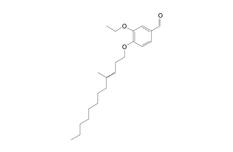 3-ethoxy-4-((4-methyldodec-3-en-1-yl)oxy)benzaldehyde