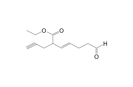 (E)-7-keto-2-propargyl-hept-3-enoic acid ethyl ester