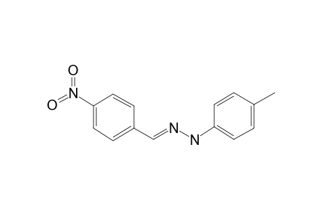 Benzaldehyde, 4-nitro-, p-tolylhydrazone-