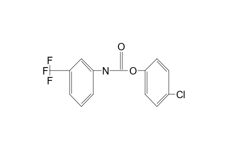 m-(trifluoromethyl)carbanilic acid, p-chlorophenyl ester