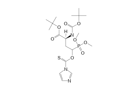 TERT.-BUTYL-(2S,4RS)-2-(TERT.-BUTYLOXYCARBONYLAMINO)-4-(DIMETHYLPHOSPHONO)-4-(IMIDAZOLYLTHIOCARBONYLOXY)-BUTANOATE