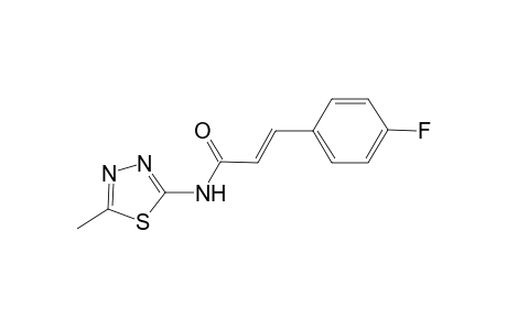 (2E)-3-(4-fluorophenyl)-N-(5-methyl-1,3,4-thiadiazol-2-yl)-2-propenamide