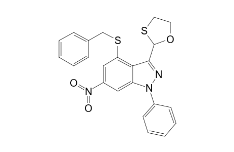 4-(benzylsulfanyl)-6-nitro-3-(1,3-oxathiolan-2-yl)-1-phenyl-1H-indazole