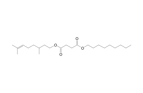 Succinic acid, 3,7-dimethyloct-6-en-1-yl nonyl ester