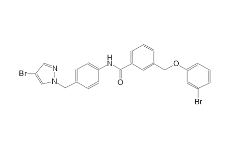 3-[(3-bromophenoxy)methyl]-N-{4-[(4-bromo-1H-pyrazol-1-yl)methyl]phenyl}benzamide