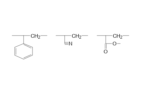 Poly(styrene-co-acrylonitrile-co-methyl acrylate)