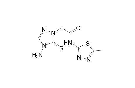 2-(4-Amino-5-thioxo-4,5-dihydro-[1,2,4]triazol-1-yl)-N-(5-methyl-[1,3,4]thiadiazol-2-yl)-acetamide