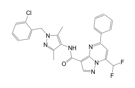 N-[1-(2-chlorobenzyl)-3,5-dimethyl-1H-pyrazol-4-yl]-7-(difluoromethyl)-5-phenylpyrazolo[1,5-a]pyrimidine-3-carboxamide