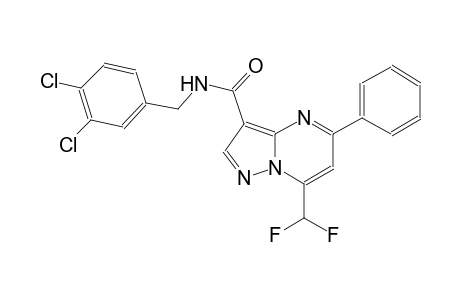 N-(3,4-dichlorobenzyl)-7-(difluoromethyl)-5-phenylpyrazolo[1,5-a]pyrimidine-3-carboxamide