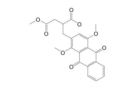 Methyl hydrogen 2-[(1',4'-dimethoxy-9',10'-dioxo-9',10'-dihydroanthracen-2'-yl)methylene]butanedioate