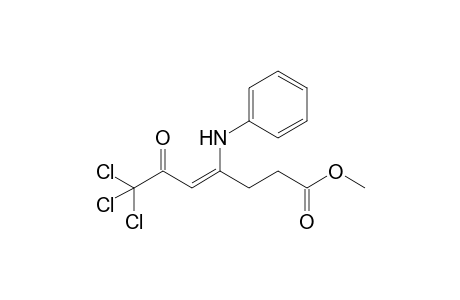 METHYL-7,7,7-TRICHLORO-4-PHENYLAMINO-6-OXO-4-HEPTENOATE