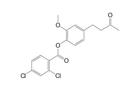 4-(4-hydroxy-3-methoxyphenyl)-2-butanone, 2,4-dichlorobenzoate (ester)
