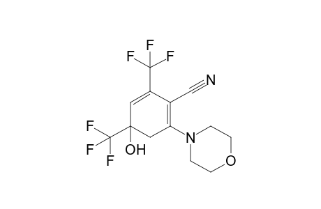 4-Hydroxy-2-(4-morpholinyl)-4,6-bis(trifluoromethyl)-1,5-cyclohexadiene-1-carbonitrile