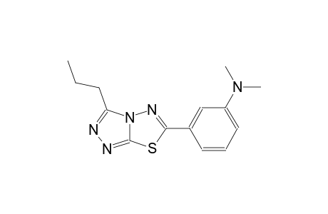 N,N-dimethyl-3-(3-propyl[1,2,4]triazolo[3,4-b][1,3,4]thiadiazol-6-yl)aniline