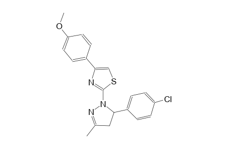 thiazole, 2-[5-(4-chlorophenyl)-4,5-dihydro-3-methyl-1H-pyrazol-1-yl]-4-(4-methoxyphenyl)-