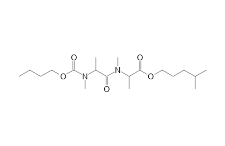 Alanylalanine, N,N'-dimethyl-N'-butoxycarbonyl-, isohexyl ester