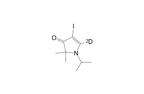 3H-Pyrrol-3-one-5-d, 1,2-dihydro-4-iodo-2,2-dimethyl-1-(1-methylethyl)-