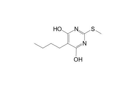 5-butyl-2-(methylthio)-4,6-pyrimidinediol