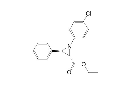 Ethyl trans-1-(p-chlorophenyl)-3-phenylaziridine-2-carboxylate