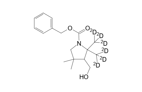 N-(Benzyloxycarbonyl)-3-(hydroxymethyl)-2,2-di([(2)H3]methyl-4,4-dimethylpyrrolodine