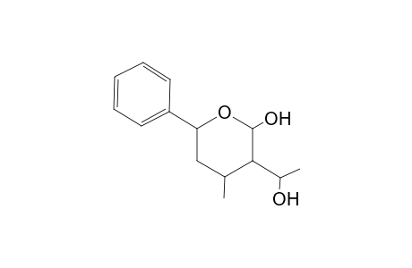 (3RS)-4-Methyl-3-(1'-hydroxyethyl)-6-phenyl-tetrahydro-2H-pyran-2-ol