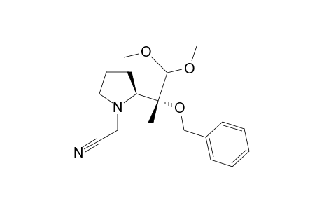 2-[(2S)-2-[(1R)-1-benzoxy-2,2-dimethoxy-1-methyl-ethyl]pyrrolidino]acetonitrile