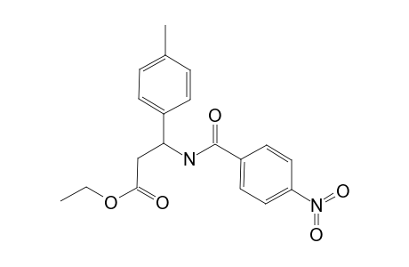 Ethyl 3-(4-methylphenyl)-3-[(4-nitrobenzoyl)amino]propanoate