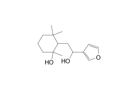 (+-)-(.alpha.RS,1'RS,2'RS)-.alpha.-[(2-hydroxy-2,6,6-trimethylcyclohexyl)methyl]furan-3-methanol