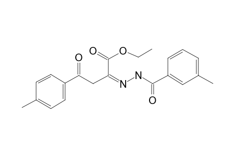 Butanoic acid, 4-(4-methylphenyl)-4-oxo-2-(3-methylbenzoylhydrazono)-, ethyl ester