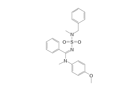 N'-(benzylmethylsulfamoyl)-N-(p-methoxyphenyl)-N-methylbenzamidine
