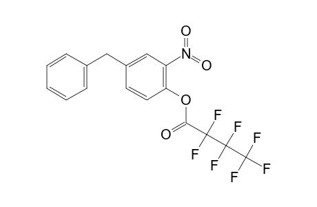 4-Benzyl-2-nitrophenol, heptafluorobutyrate