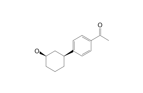 (1R,3S)-3-(p-Acetylphenyl)cyclohexanol