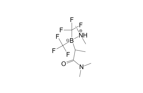 Propanamide, N,N-dimethyl-2-[dimethylamine(N-B)bis(trifluoromethyl)boryl]-