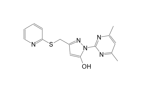 1-(4,6-dimethyl-2-pyrimidinyl)-3-[(2-pyridinylsulfanyl)methyl]-1H-pyrazol-5-ol